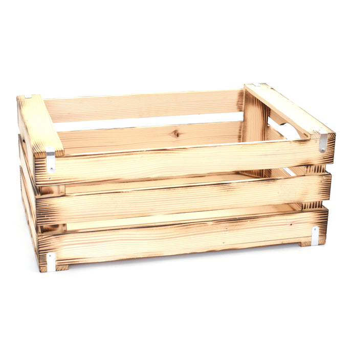 Wooden box - Classic Big Burned (3 lines) - Woodnectar.com (woodnectar, wood, wooden box, cookie stamp, engraving)