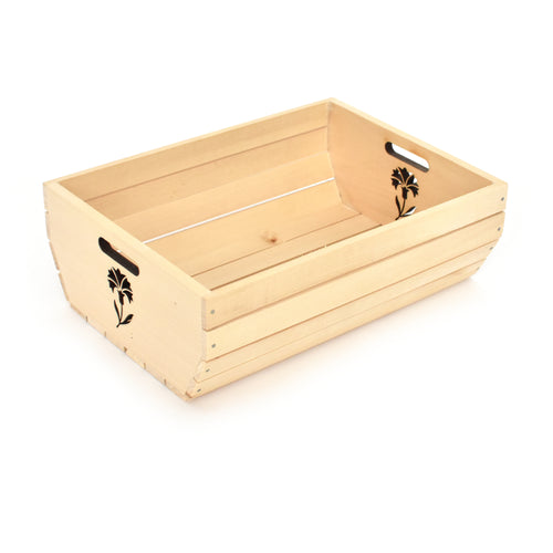 Wooden box - Flower - Woodnectar.com (woodnectar, wood, wooden box, cookie stamp, engraving)